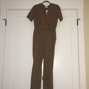 Jumpsuit Sienna Sky cotton, cognac colored